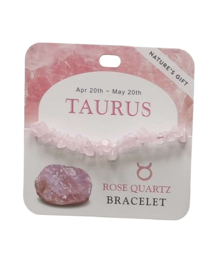 Rose Quartz- Taurus Bracelet