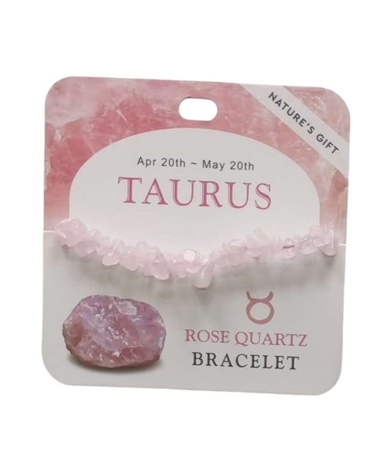 Rose Quartz- Taurus Bracelet