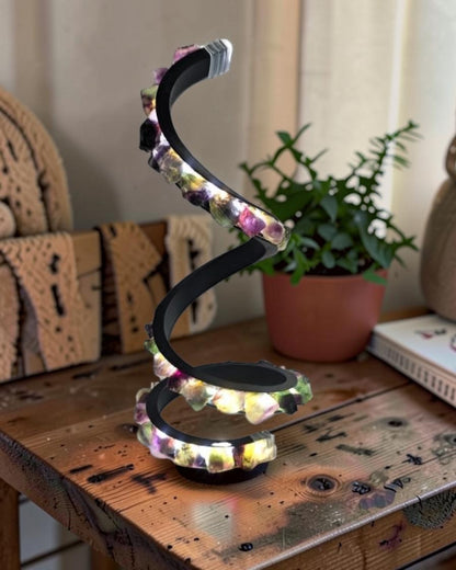 Crystal LED Lamp Fluorite