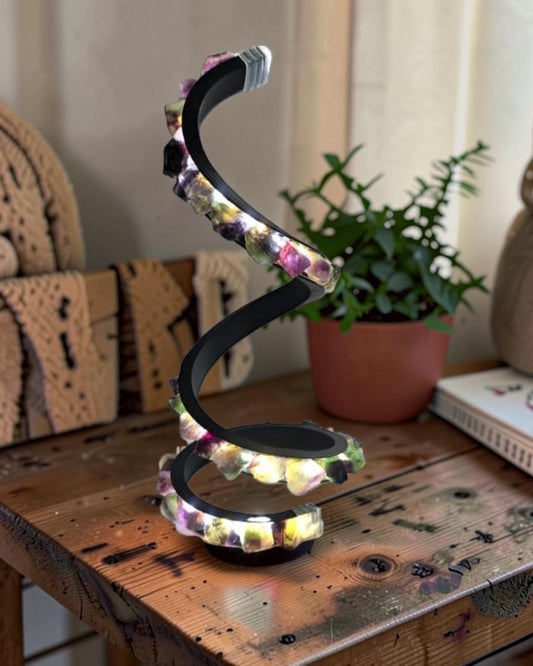 Crystal LED Lamp Fluorite