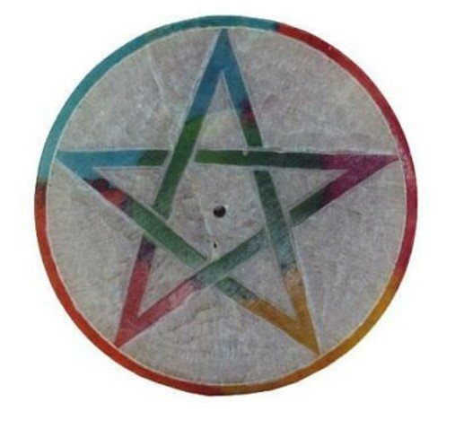 Soapstone Incense Holder Pentagram