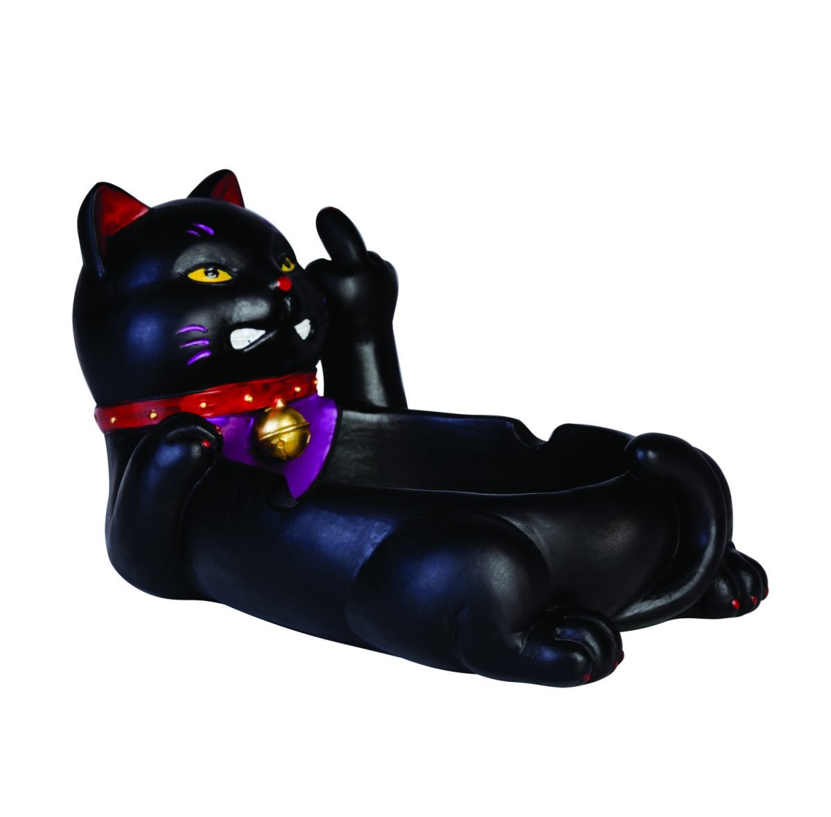 Rude Lucky Kitty Ashtray