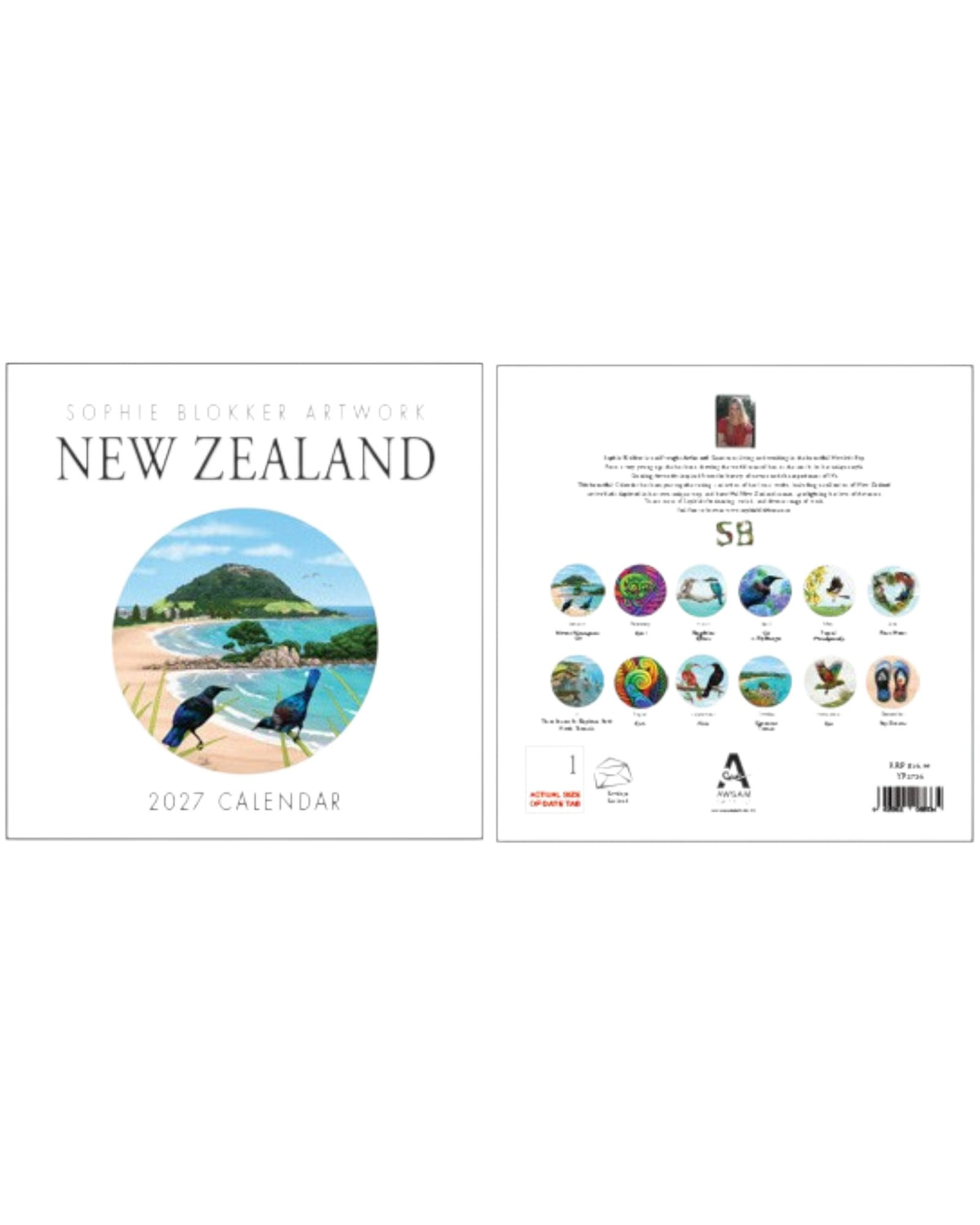 Sophie Blokker Calendar - New Zealand Artwork 2027