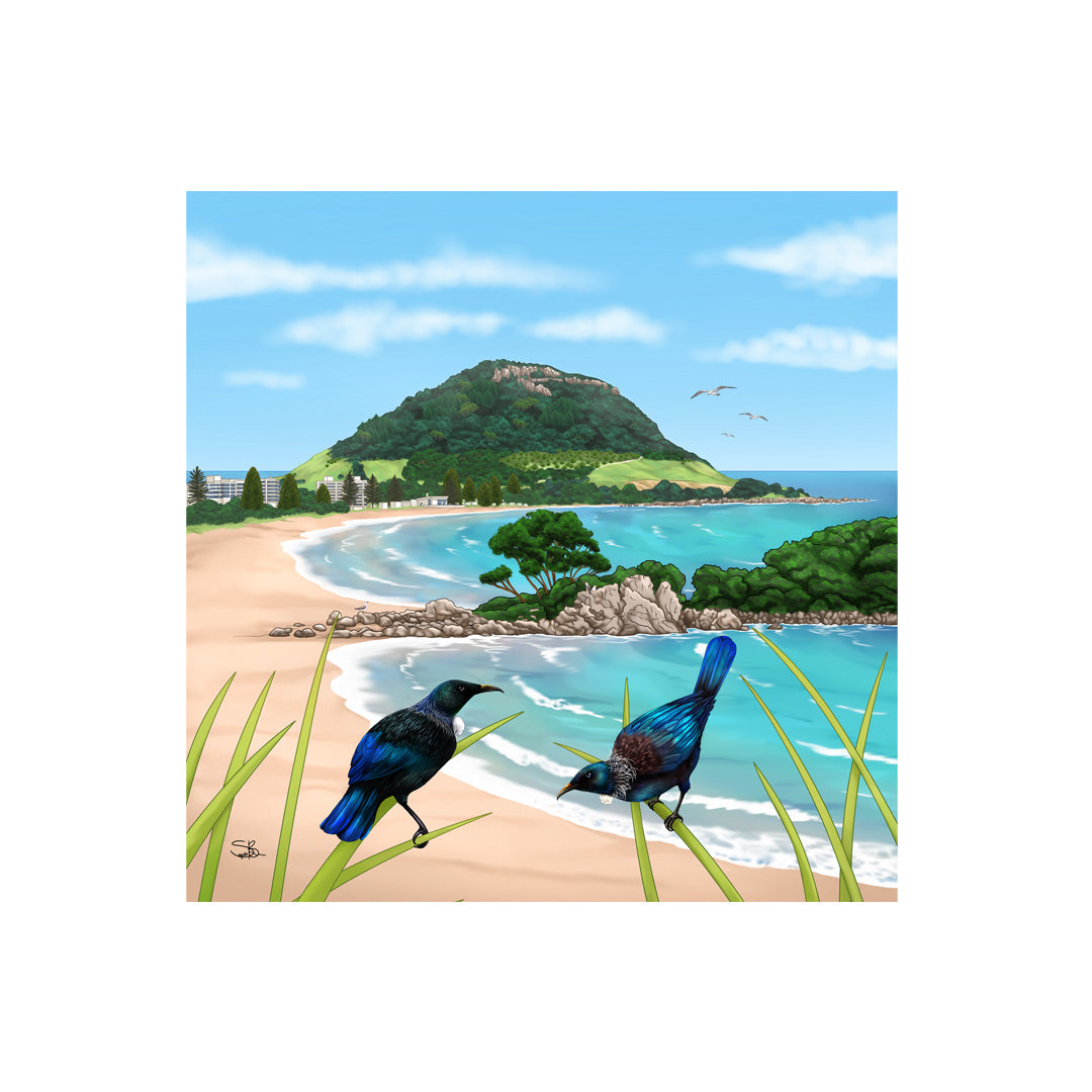 Mount Maunganui Ceramic 3D Tile - Sophie Blokker