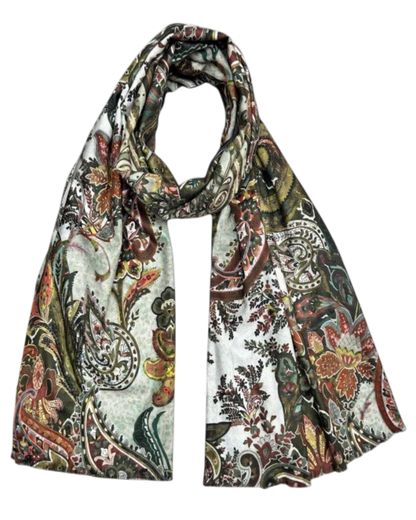 Paisley Scarf - OLIVE