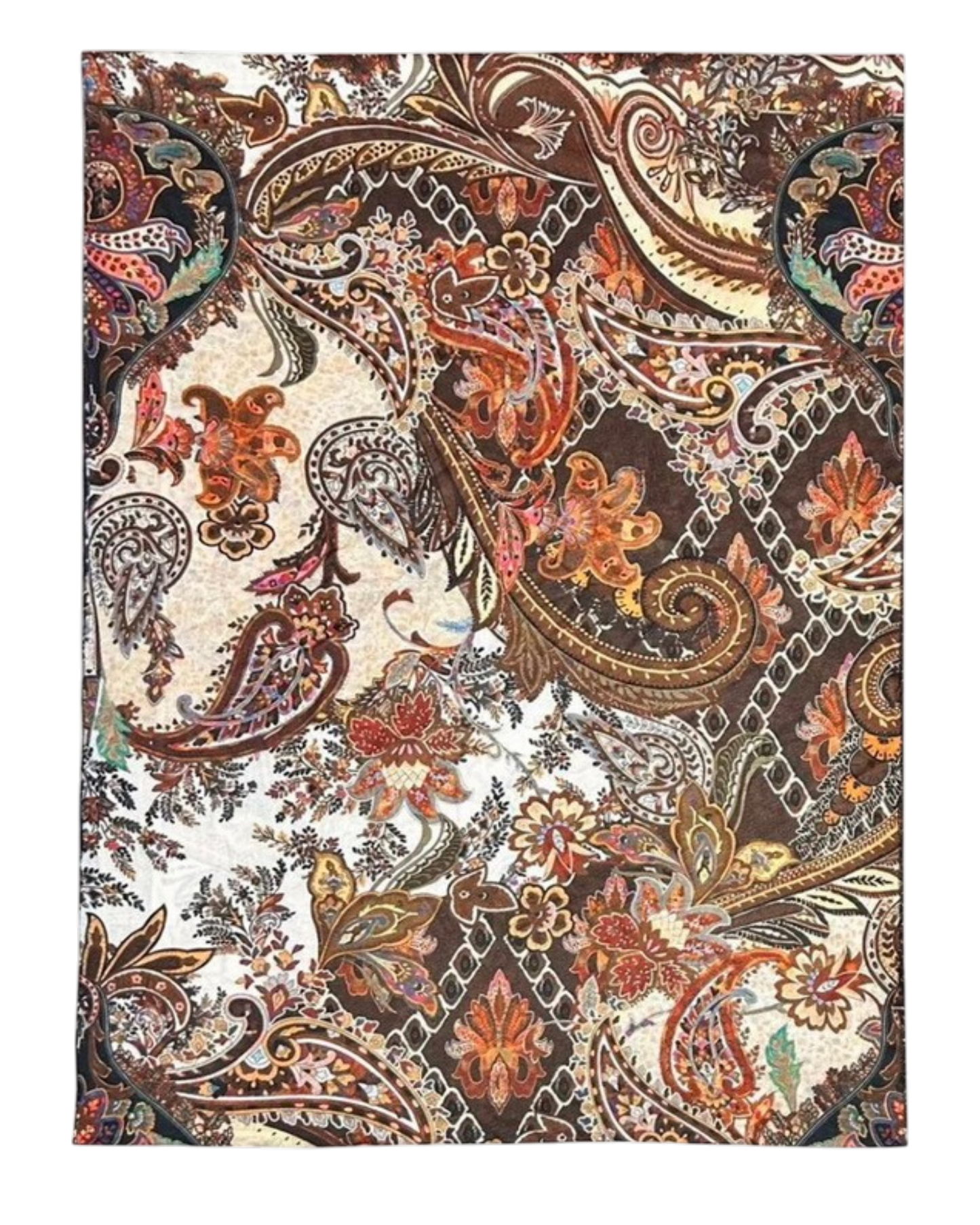 Paisley Scarf - RUST