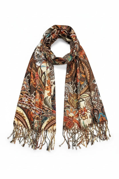 Paisley Scarf - RUST
