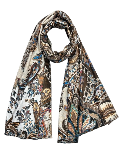 Paisley Scarf - TAUPE