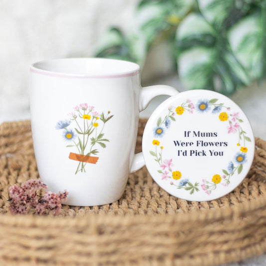 If Mums Were Flowers Floral Mug & Coaster Set NEW!