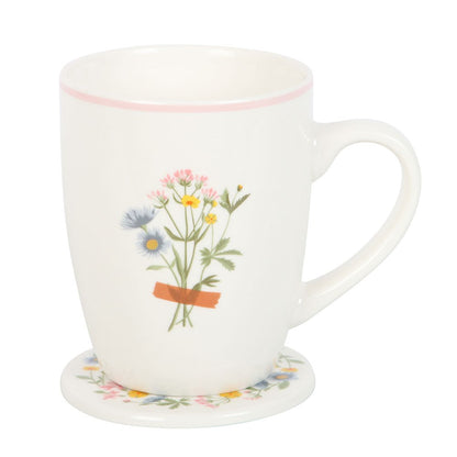 If Grandmas Were Flowers Floral Mug & Coaster Set NEW!
