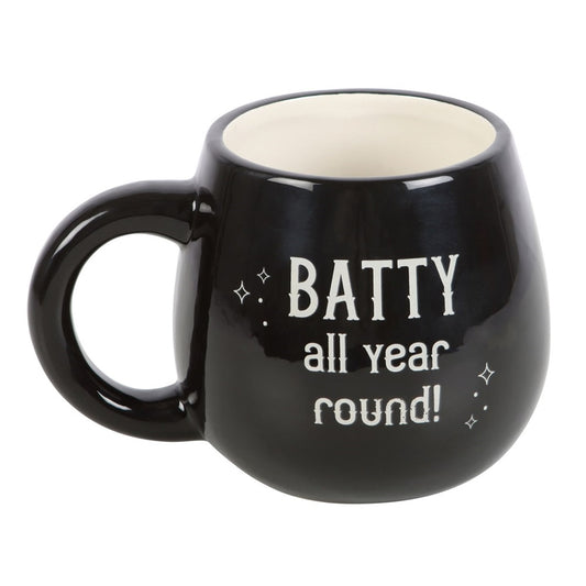 Batty All Year Round Rounded Ceramic Peekaboo Mug