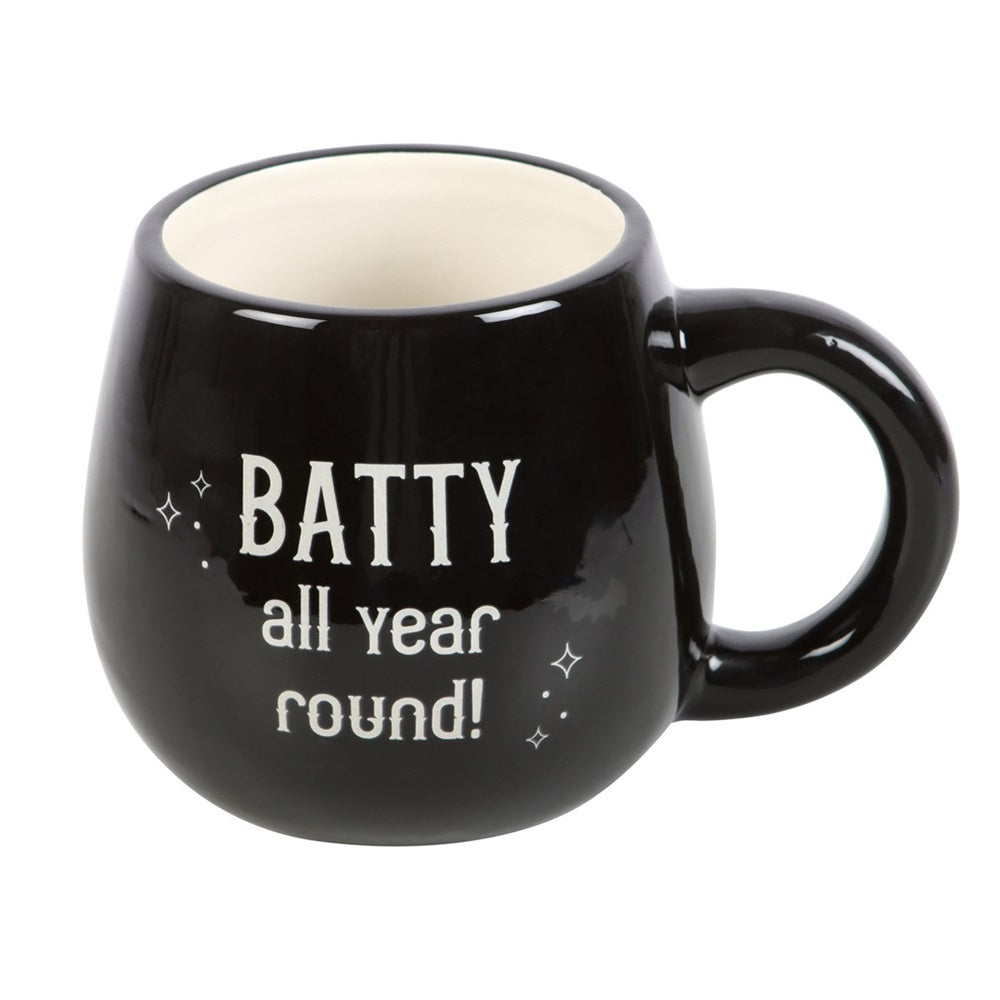 Batty All Year Round Rounded Ceramic Peekaboo Mug