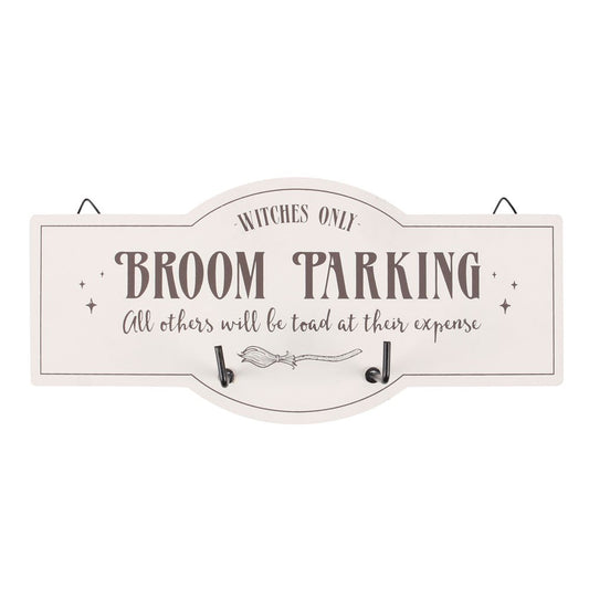 Broom Parking Wall Hook Sign NEW!