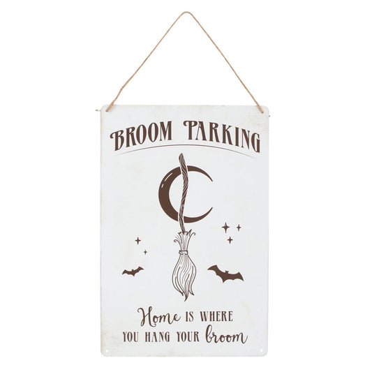 Broom Parking Metal Hanging Sign NEW!