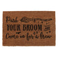 Park Your Broom Natural Doormat