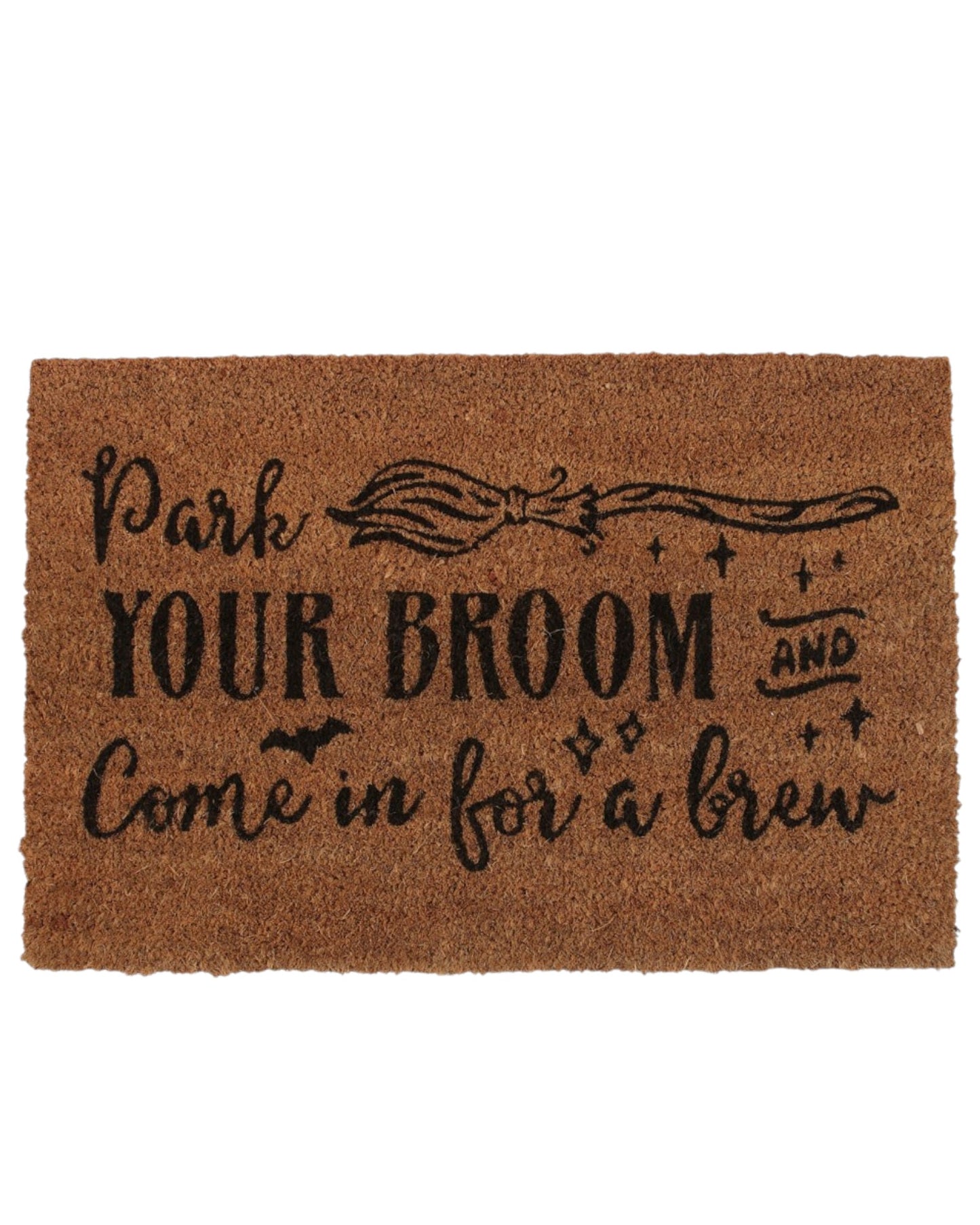 Park Your Broom Natural Doormat