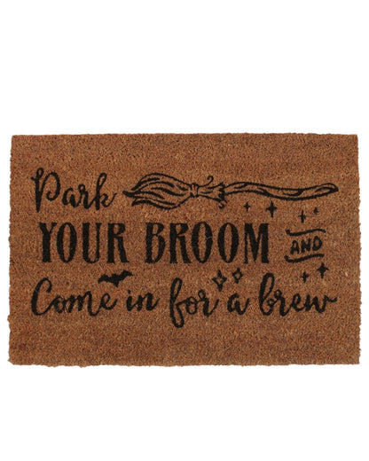 Park Your Broom Natural Doormat