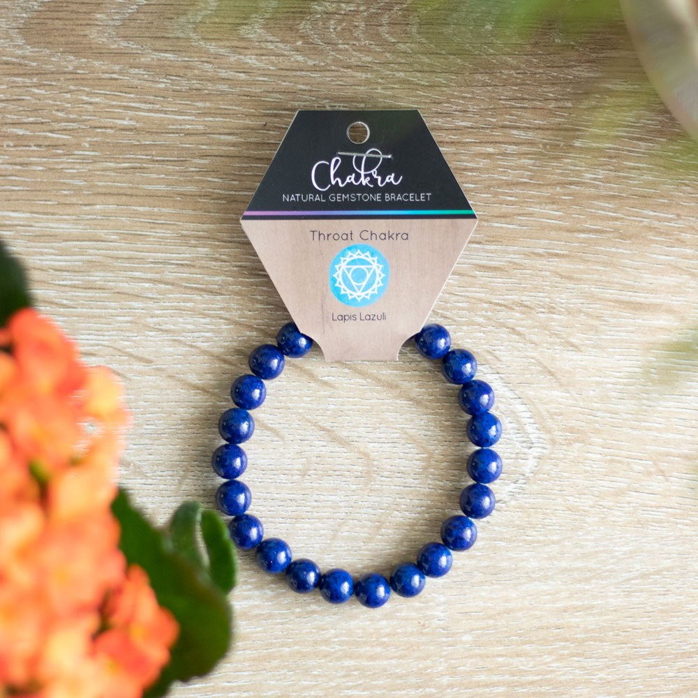 Gemstone Bracelets - Lapis Lazuli - Throat Chakra