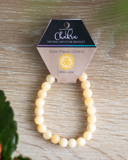 Gemstone Bracelets - Yellow Jade - Solar Plexus Chakra