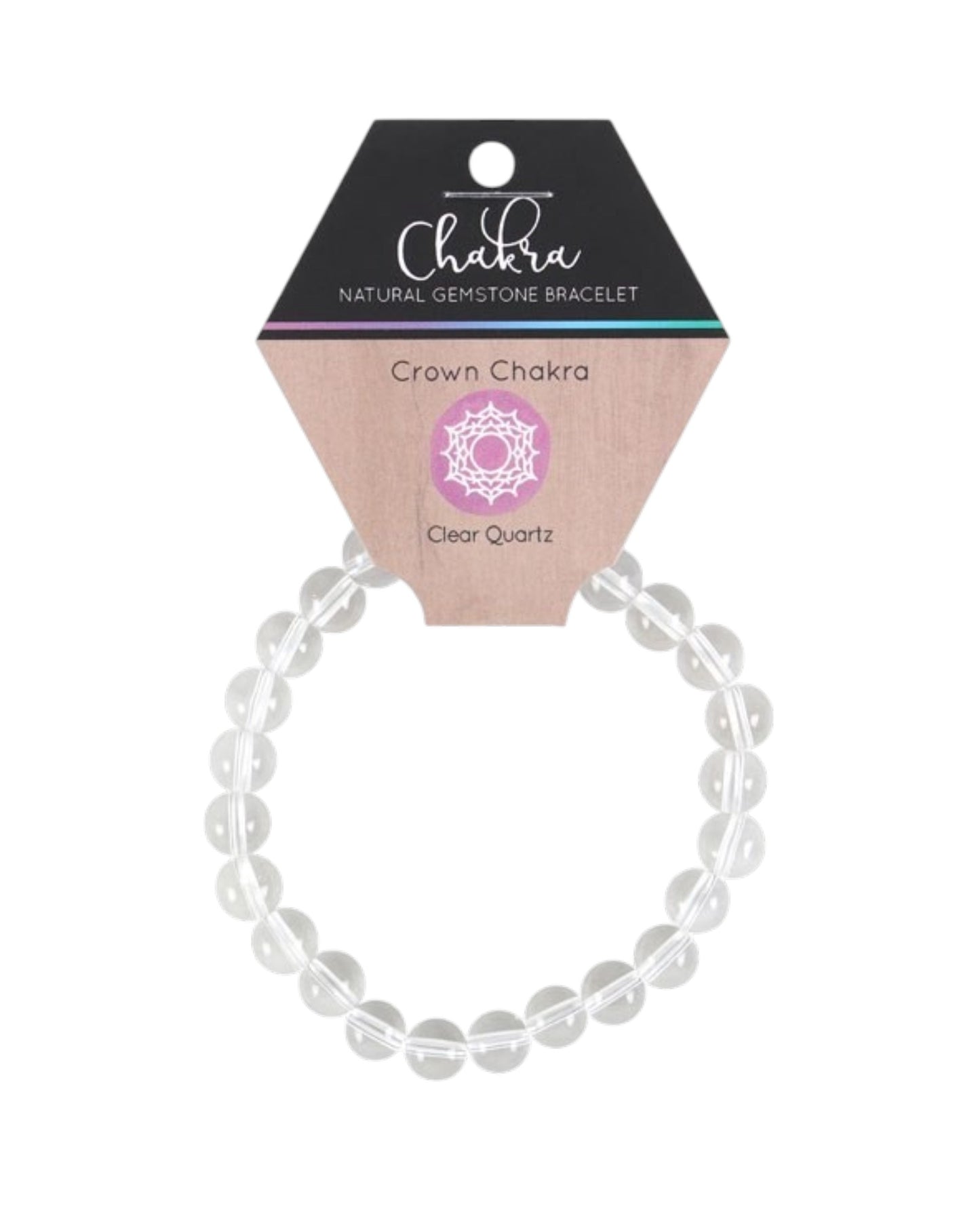 Gemstone Bracelets - Clear Quartz - Crown Chakra