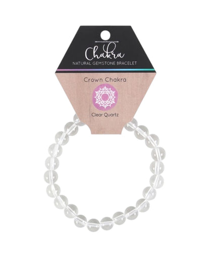 Gemstone Bracelets - Clear Quartz - Crown Chakra