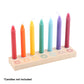 Seven Chakras Wooden Energy Candle Holder NEW!