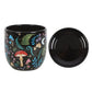 Dark Forest Print Ceramic Plant Pot with Saucer NEW!