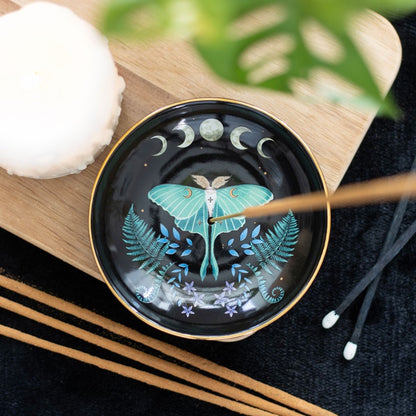 Luna Moth Ceramic Incense Plate NEW!