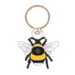 Luna Bee Metal Enamel Keyring NEW