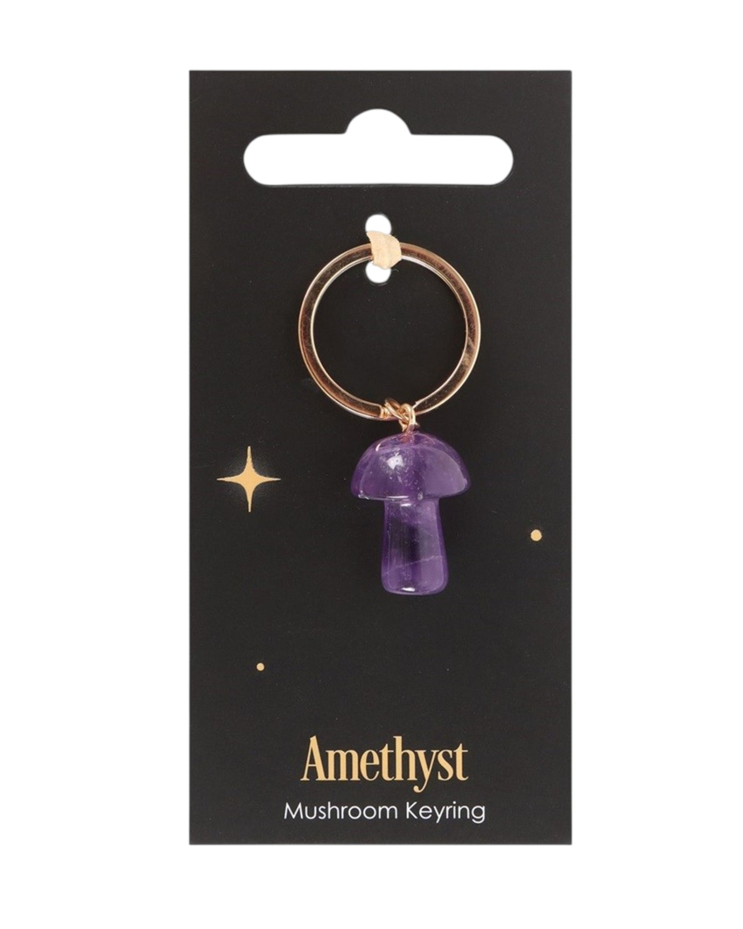 Amethyst Mushroom Keyring