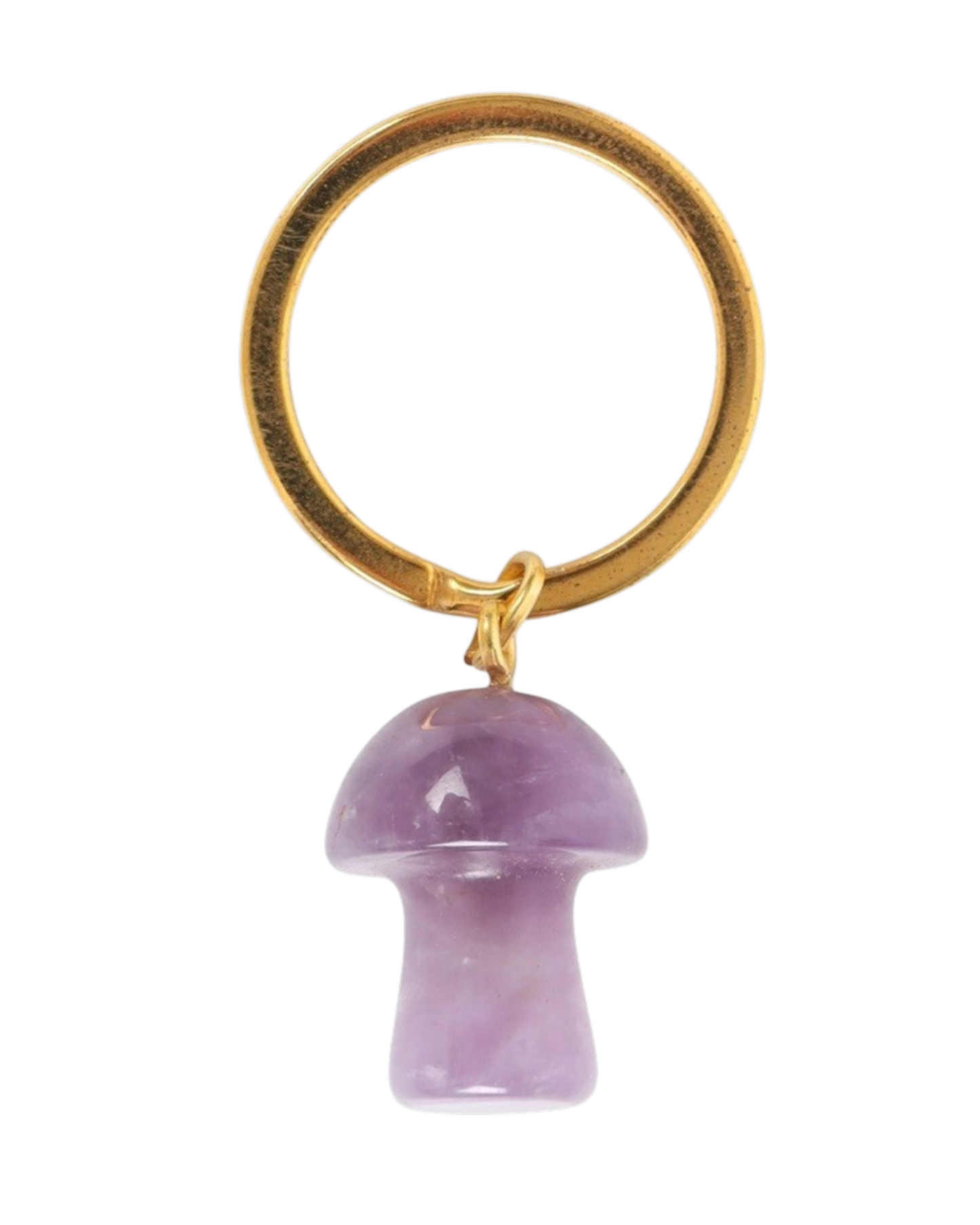 Amethyst Mushroom Keyring