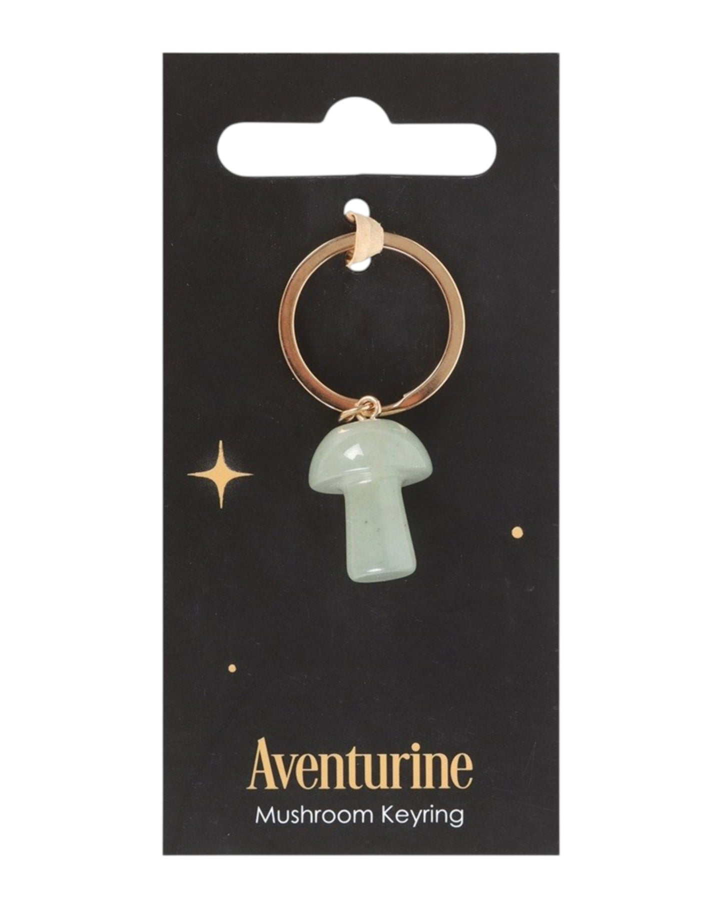 Aventurine Mushroom Keyring