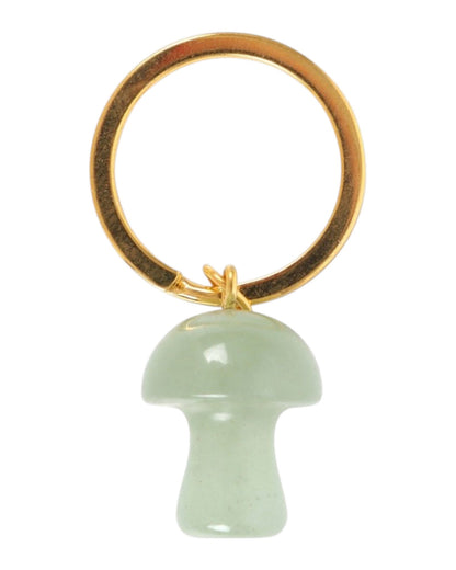 Aventurine Mushroom Keyring