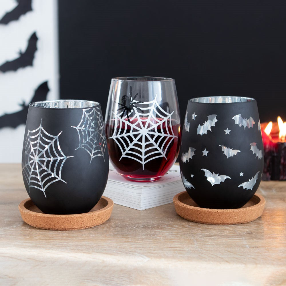 Bat Stemless Wine Glass NEW!