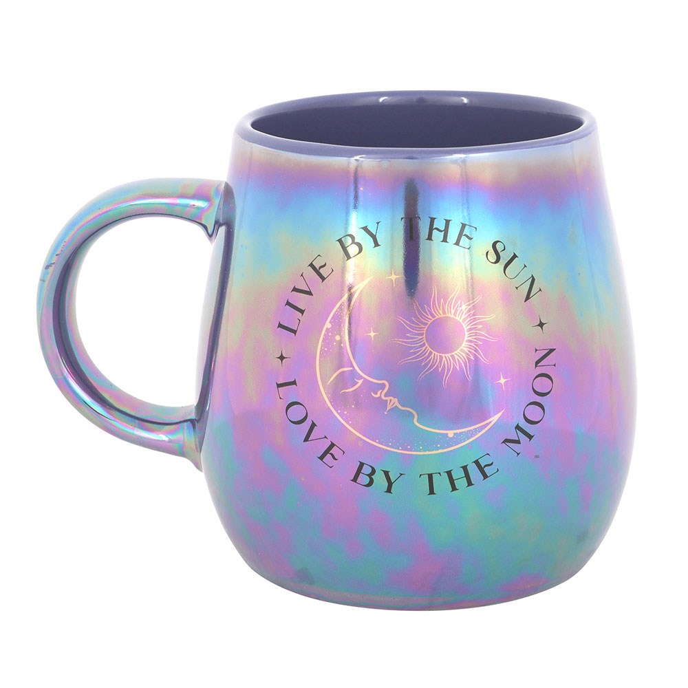 Live by the Sun Love by the Moon Iridescent Mug NEW!