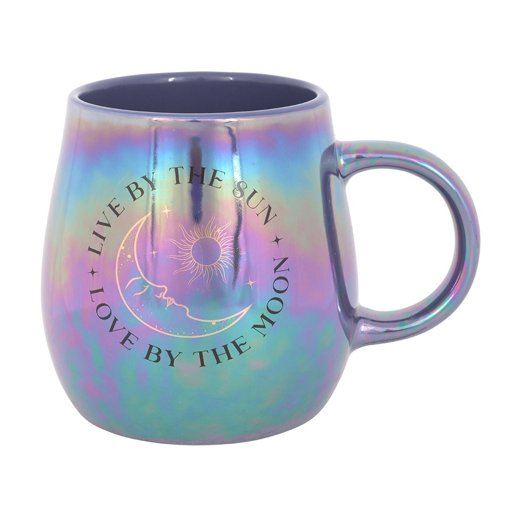 Live by the Sun Love by the Moon Iridescent Mug NEW!