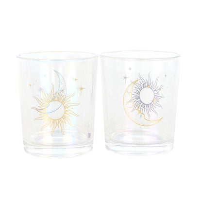 Iridescent Sun and Moon Votive Candle Holders NEW!
