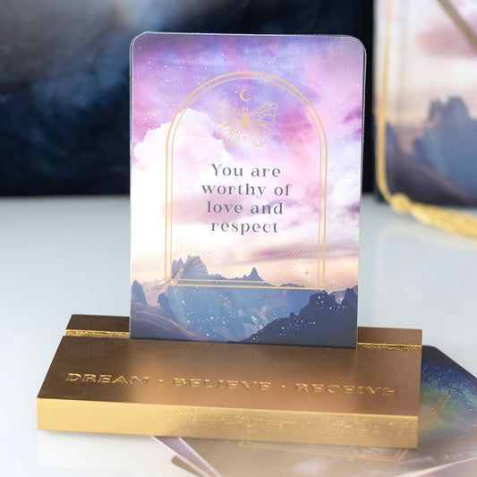 Ethereal Affirmation Cards with Wooden Stand NEW!