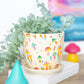 Funky Fungi Mushroom Print Plant Pot with Saucer NEW!