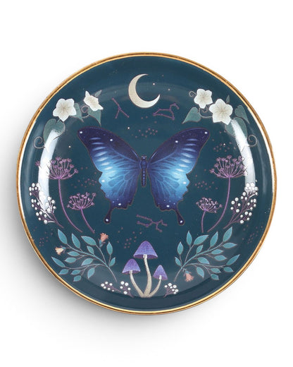 Round Midnight Moth Trinket Dish NEW!