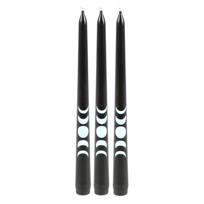 Set of 3 of Triple Moon Taper Dinner Candles NEW!