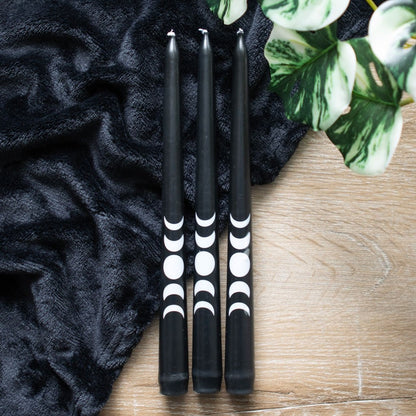 Set of 3 of Triple Moon Taper Dinner Candles NEW!