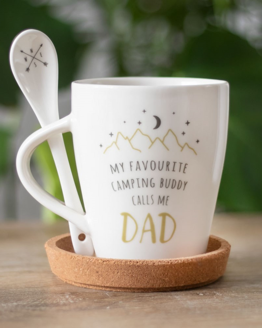 Dad Camping Mug and Spoon