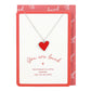 You Are Loved Heart Necklace Greeting Card NEW!