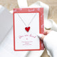 You Are Loved Heart Necklace Greeting Card NEW!