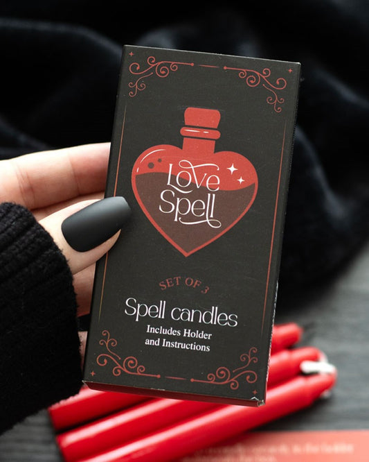Set of 3 Love Spell Candles in a Box NEW!