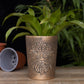 Green Man Bronze Terracotta Plant Pot by Lisa Parker NEW!