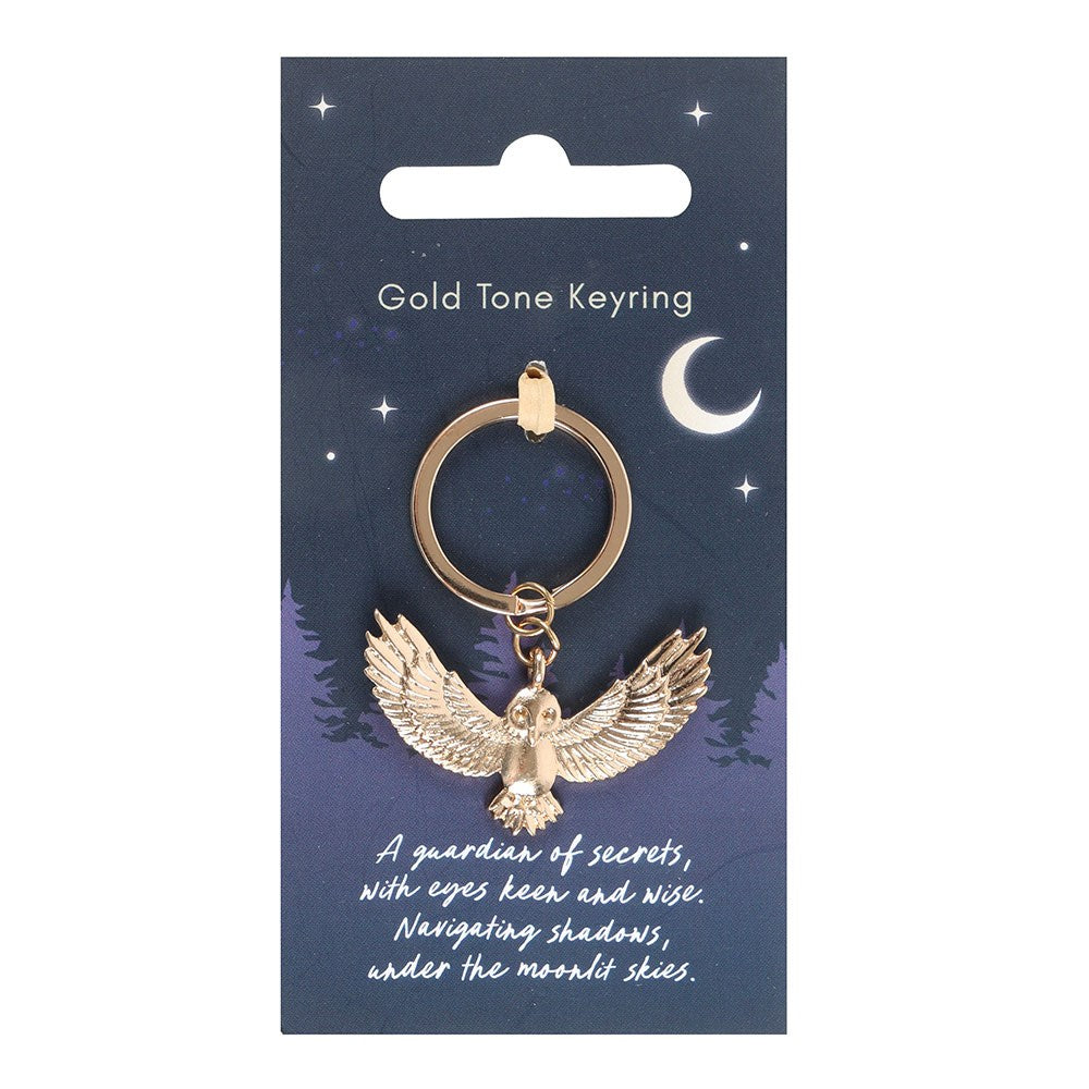 Night Owl Metal Keyring NEW!