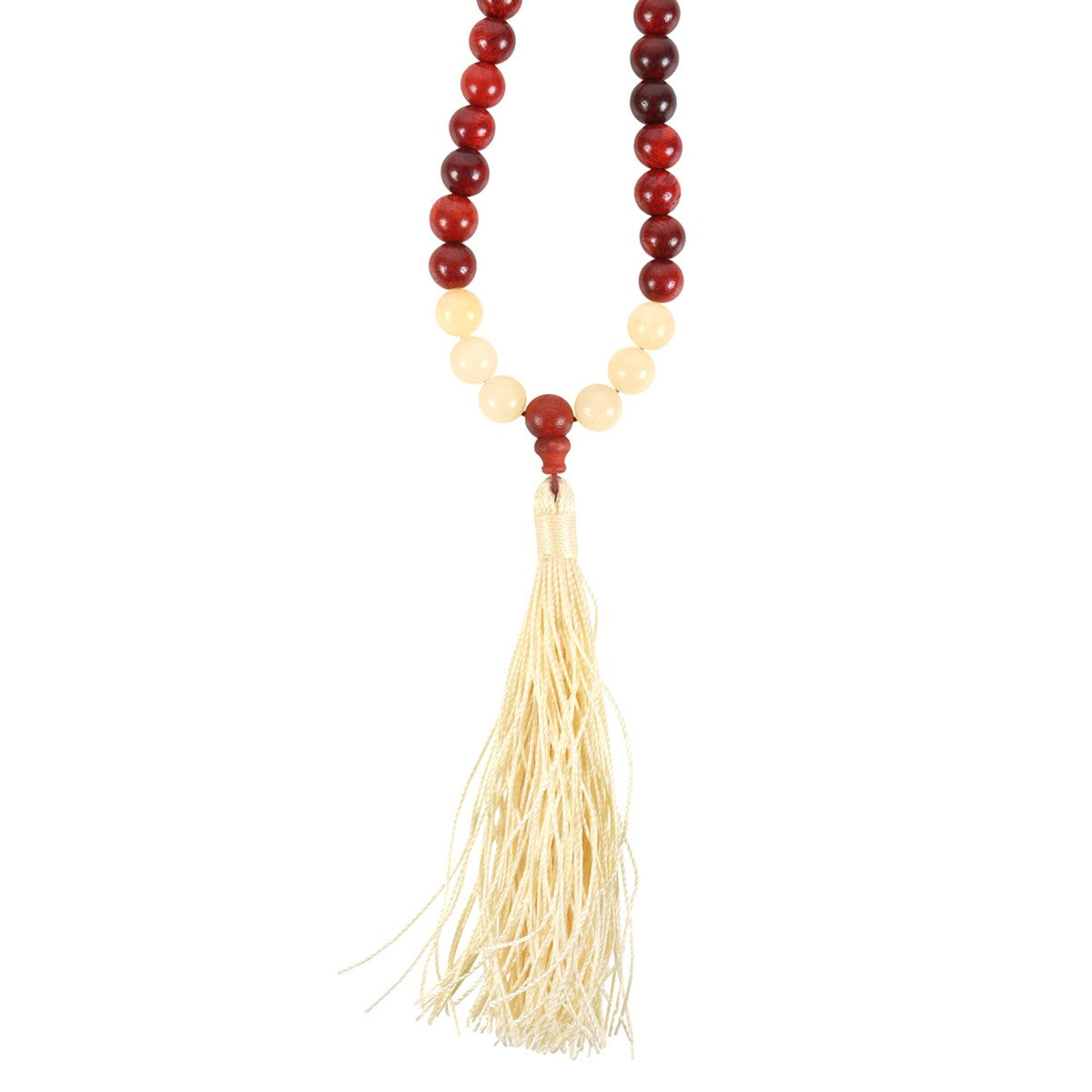 Self Confidence Rosewood & Yellow Jasper Mala Necklace NEW!