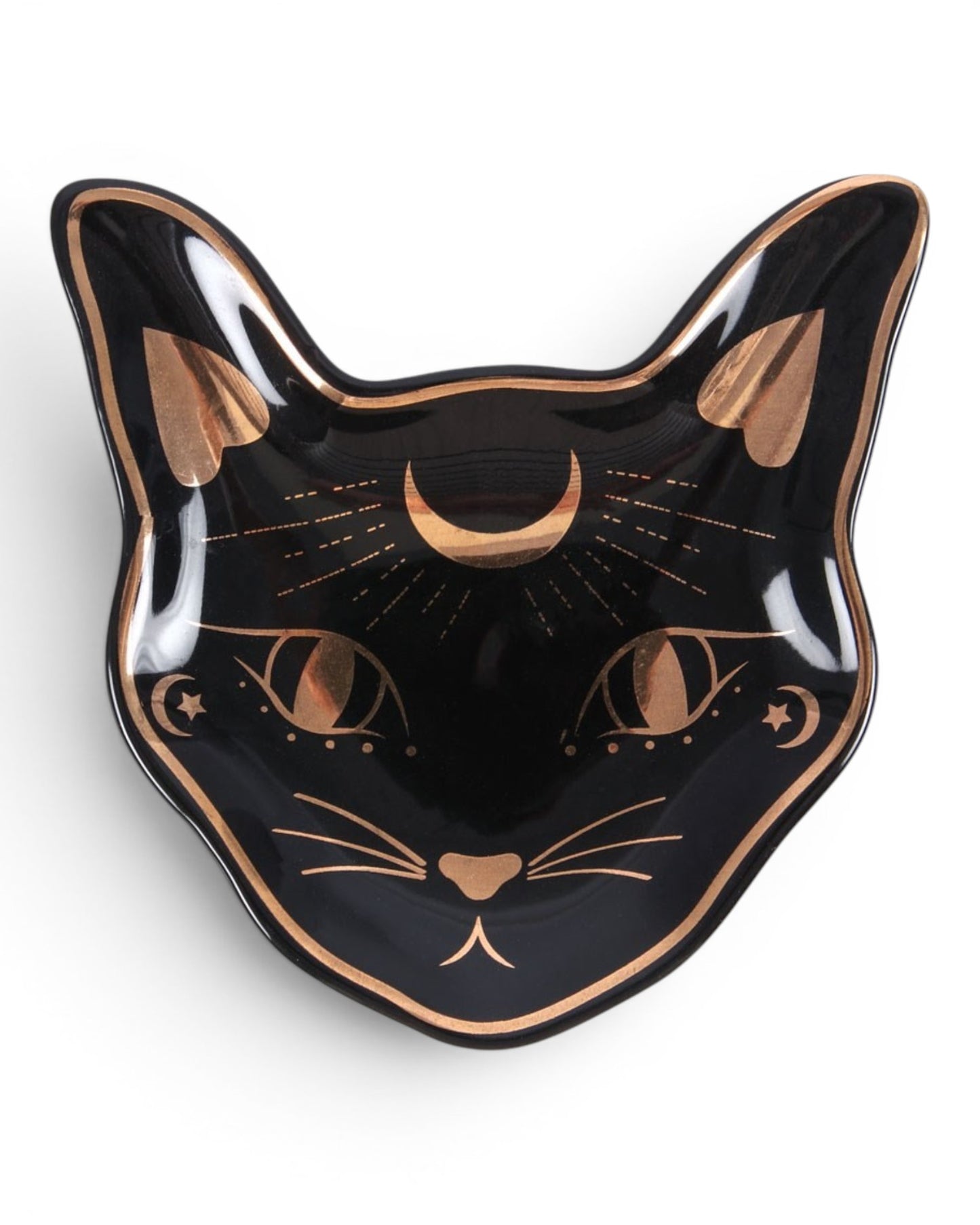 Mystic Mog Cat Face Trinket Dish NEW!